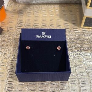 Swarovski Pink Stud Earrings